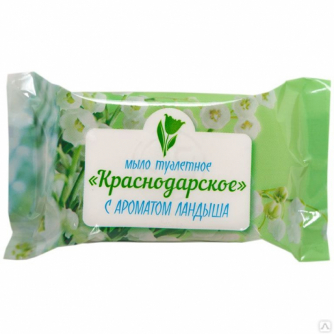 Мыло туалетное 100 г КРАСНОДАРСКОЕ (Меридиан), "Ландыш"