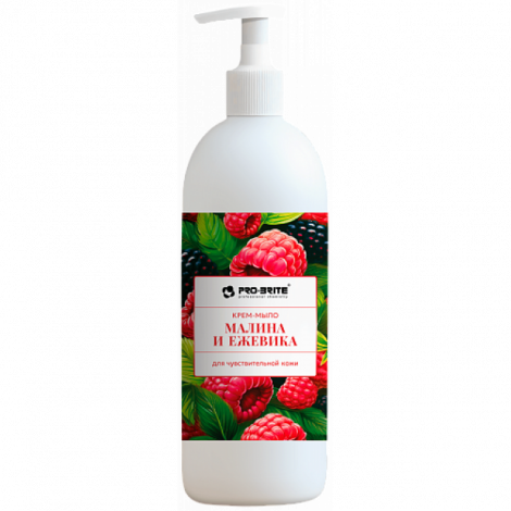 Крем-мыло для чуствительной кожи - Pro-Brite Малина и ежевика 0,5л