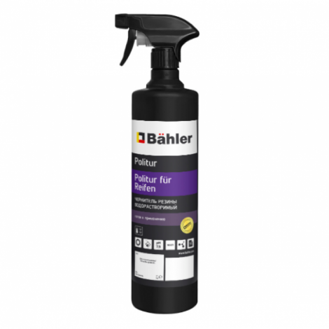 Чернитель резины водорастворимый - BAHLER Politur für Reifen PR-100 1л