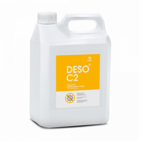 Дезинфицирующее средство с моющим эффектом на основе ЧАС - GRASS DESO C2 клининг 5л