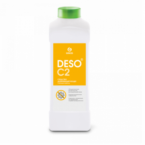 Дезинфицирующее средство с моющим эффектом на основе ЧАС - GRASS DESO C2 клининг 1л