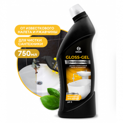 Чистящее средство для сан.узлов - GRASS Gloss-Gel Professional 750мл