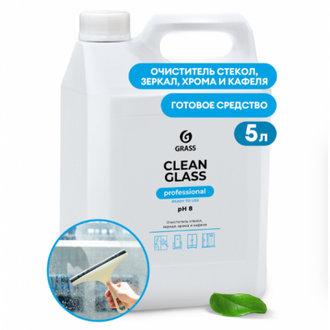 Очиститель стекол и зеркал  - GRASS Clean Glass Professional 5л