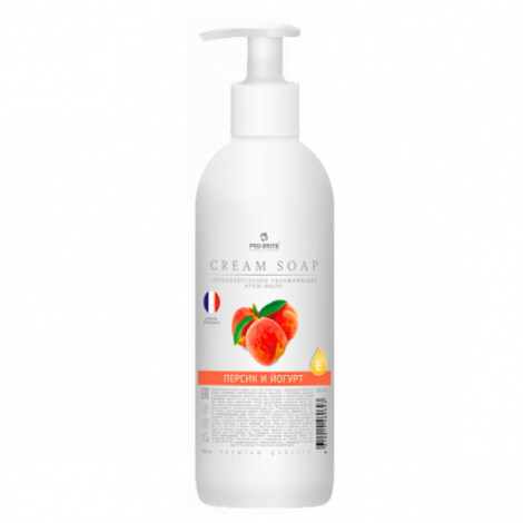 Увлажняющее крем-мыло - Pro-Brite Cream Soap Персик и йогурт (Premium) 0,5л