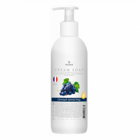 Увлажняющее крем-мыло - Pro-Brite Cream Soap Сочный виноград (Premium) 0,5л