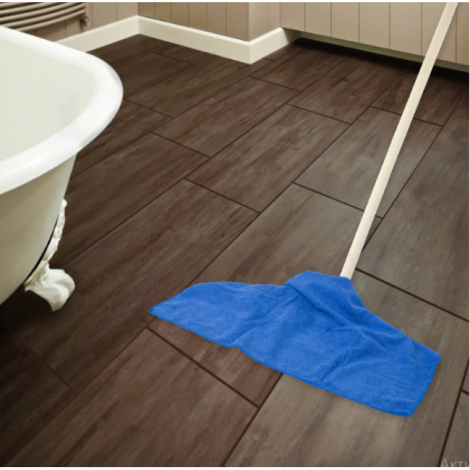 Тряпка для мытья пола из микрофибры 70х80 см "ULTRASONIC INDIGO COLOUR", синяя, 220 г/м2, LAIMA HOME