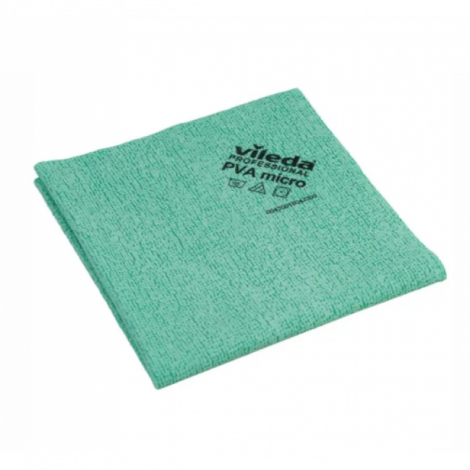 Салфетка Vileda ПВА Микро, 35х38см, зелёная