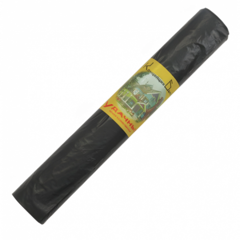 Мешки для мусора, 120 л, черные, в рулоне 10 шт., ПВД, 30 мкм, 70х110 см, КОНЦЕПЦИЯ БЫТА "Удачные"