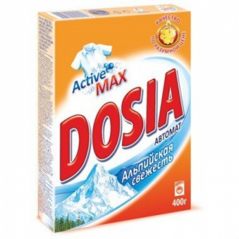 Стиральный порошок-автомат 400 г, DOSIA (Дося) "Альпийская свежесть"