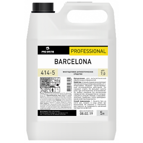 Антисептик для рук на основе ЧАС, моющее средство - Pro-Brite Barcelona 5л