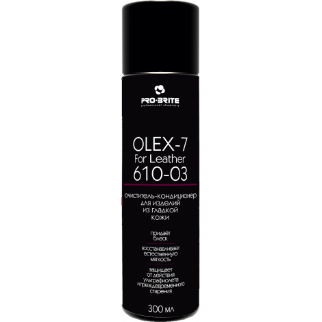 Пенный очиститель-кондиционер для изделий из гладкой кожи - Pro-Brite Olex-7 For Leather 300мл