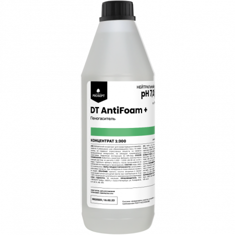 Пеногаситель. Концентрат - Prosept DT AntiFoam+ 1л