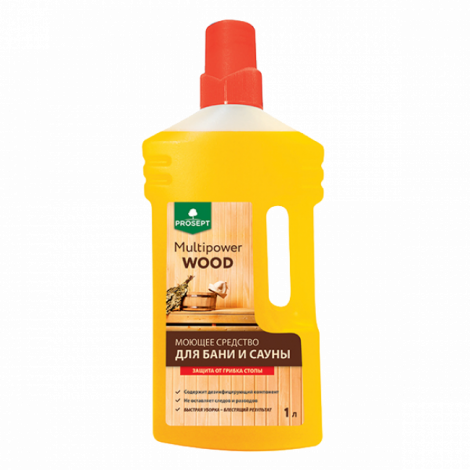Моющее средство для бани и сауны. Концентрат - Prosept Multipower Wood 1л 
