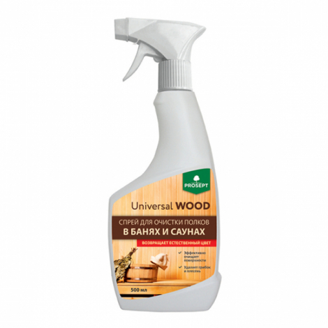 спрей для очистки полков в банях и саунах - Prosept Universal Wood 500мл