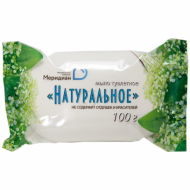 Мыло туалетное 100 г, "Натуральное", (Меридиан)