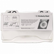Покрытия на унитаз KIMBERLY-CLARK, 1/2 сложения, 125 штук, 38,1х45,7, КОМПЛЕКТ 12 штук, белые, диспенсер 601549
