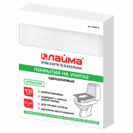 Покрытия на унитаз ЛАЙМА, 1/4 сложения, КОМПЛЕКТ 100 шт., 37х41 см (MERIDA, ASTER, LIME, KSITEX) КЛАССИК