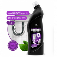 Средство щелочное для прочистки канализационных труб - GRASS Digger-Gel Professional 1000мл