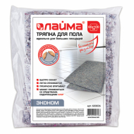 Тряпка для мытья пола 80х100 см, плотность 180 г/м2, ХПП, 80% хлопок, 20% полиэфир, "Эконом" LAIMA