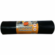 Мешки для мусора 360 л, черные, в рулоне 10 шт., ПВД, 65 мкм, 110х140 см, особо прочные