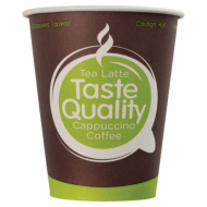 Одноразовые стаканы 150 мл, КОМПЛЕКТ 100 шт., бумажные однослойные, "Taste Quality", холодное/горячее, для вендинга
